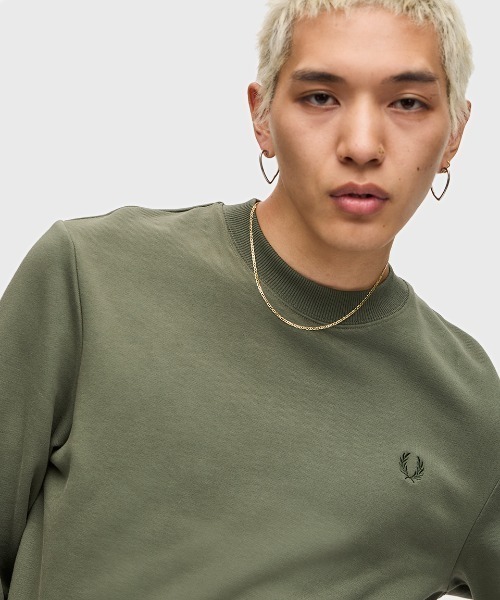 【セール】Crew Neck Sweatshirt／フレッドペリースウェット（スウェット）｜FRED PERRY（フレッドペリー）