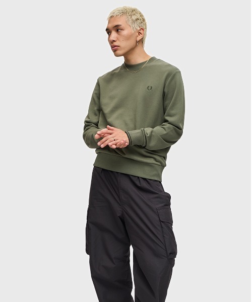 【セール】Crew Neck Sweatshirt／フレッドペリースウェット（スウェット）｜FRED PERRY（フレッドペリー）