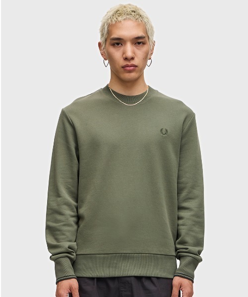 【セール】Crew Neck Sweatshirt／フレッドペリースウェット（スウェット）｜FRED PERRY（フレッドペリー）