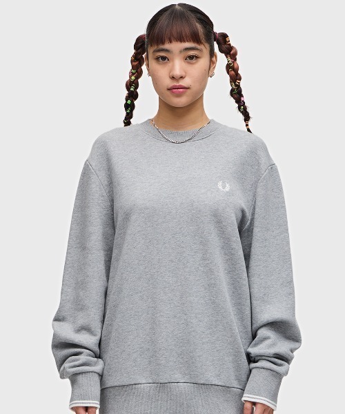 【セール】Crew Neck Sweatshirt／フレッドペリースウェット（スウェット）｜FRED PERRY（フレッドペリー）