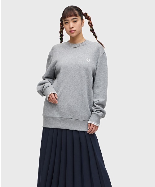 【セール】Crew Neck Sweatshirt／フレッドペリースウェット（スウェット）｜FRED PERRY（フレッドペリー）