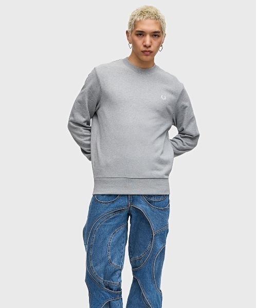 【セール】Crew Neck Sweatshirt／フレッドペリースウェット（スウェット）｜FRED PERRY（フレッドペリー）
