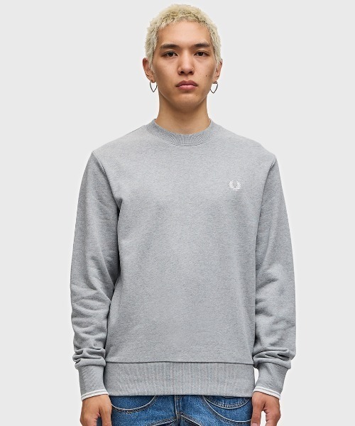 【セール】Crew Neck Sweatshirt／フレッドペリースウェット（スウェット）｜FRED PERRY（フレッドペリー）