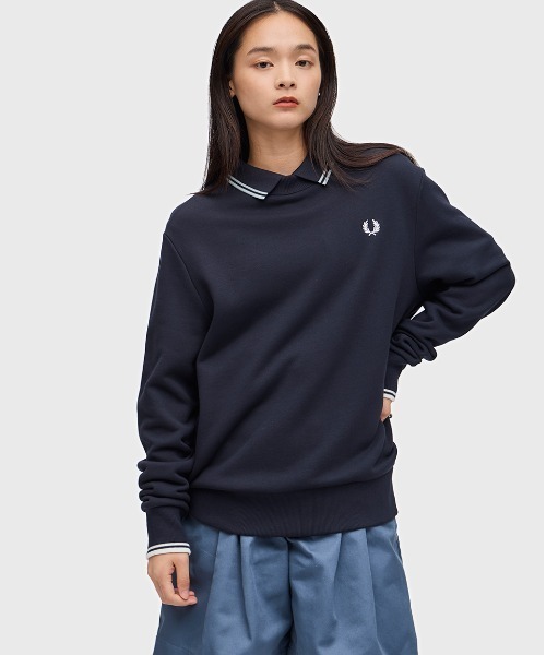 【セール】Crew Neck Sweatshirt／フレッドペリースウェット（スウェット）｜FRED PERRY（フレッドペリー）