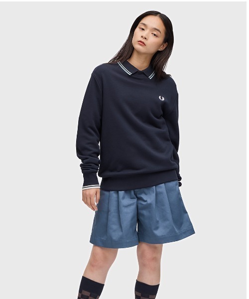 【セール】Crew Neck Sweatshirt／フレッドペリースウェット（スウェット）｜FRED PERRY（フレッドペリー）