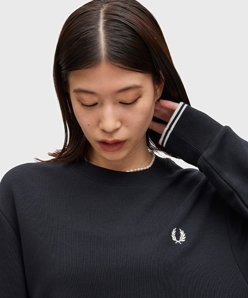 【セール】Crew Neck Sweatshirt／フレッドペリースウェット（スウェット）｜FRED PERRY（フレッドペリー）
