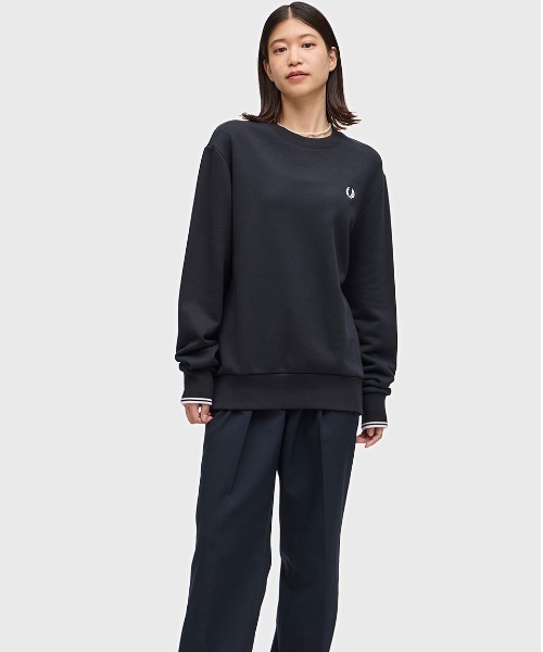 【セール】Crew Neck Sweatshirt／フレッドペリースウェット（スウェット）｜FRED PERRY（フレッドペリー）