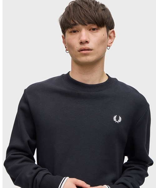 【セール】Crew Neck Sweatshirt／フレッドペリースウェット（スウェット）｜FRED PERRY（フレッドペリー）