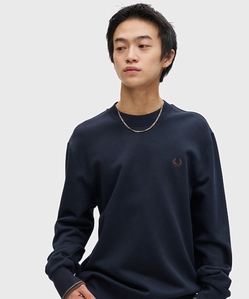 【セール】Crew Neck Sweatshirt／フレッドペリースウェット（スウェット）｜FRED PERRY（フレッドペリー）
