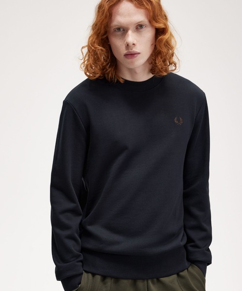 【セール】Crew Neck Sweatshirt／フレッドペリースウェット（スウェット）｜FRED PERRY（フレッドペリー）