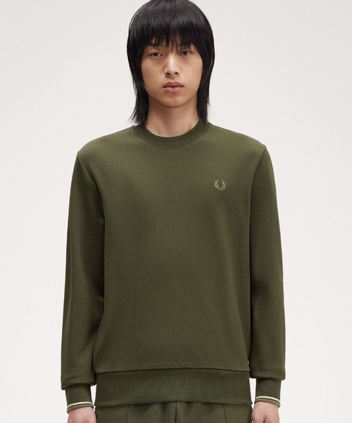 【セール】Crew Neck Sweatshirt／フレッドペリースウェット（スウェット）｜FRED PERRY（フレッドペリー）