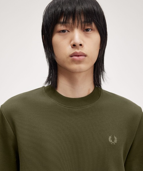 【セール】Crew Neck Sweatshirt／フレッドペリースウェット（スウェット）｜FRED PERRY（フレッドペリー）