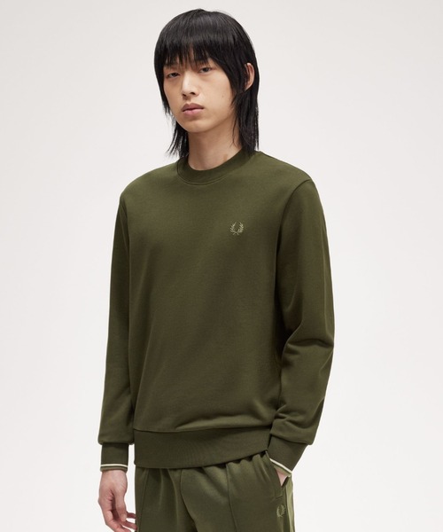 【セール】Crew Neck Sweatshirt／フレッドペリースウェット（スウェット）｜FRED PERRY（フレッドペリー）