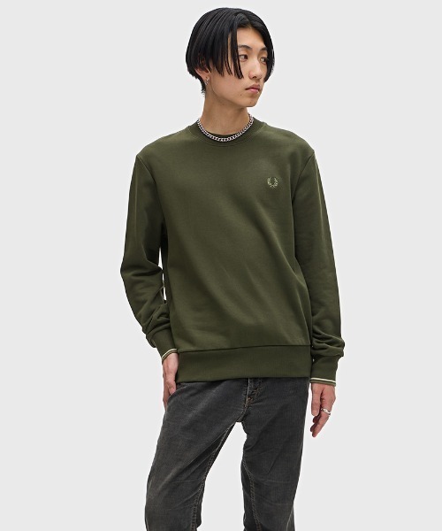 【セール】Crew Neck Sweatshirt／フレッドペリースウェット（スウェット）｜FRED PERRY（フレッドペリー）