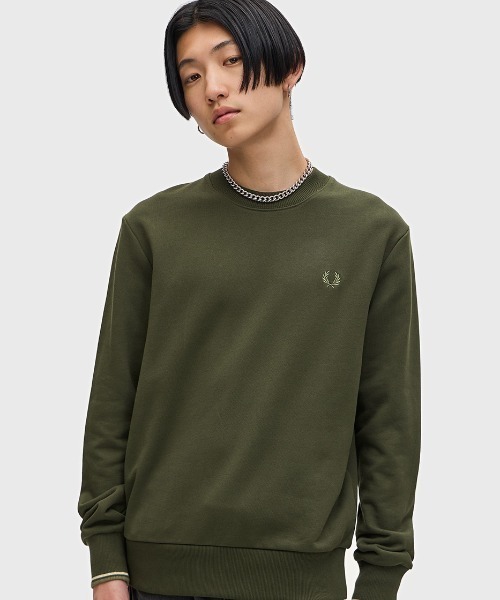 【セール】Crew Neck Sweatshirt／フレッドペリースウェット（スウェット）｜FRED PERRY（フレッドペリー）