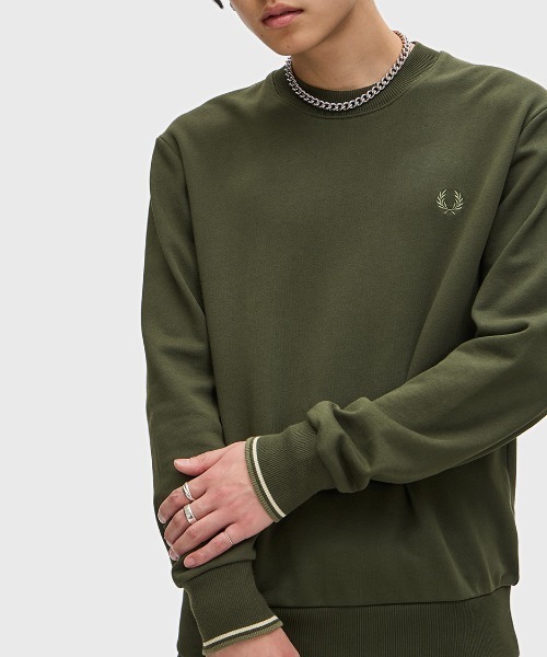 【セール】Crew Neck Sweatshirt／フレッドペリースウェット（スウェット）｜FRED PERRY（フレッドペリー）