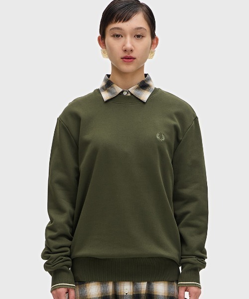 【セール】Crew Neck Sweatshirt／フレッドペリースウェット（スウェット）｜FRED PERRY（フレッドペリー）
