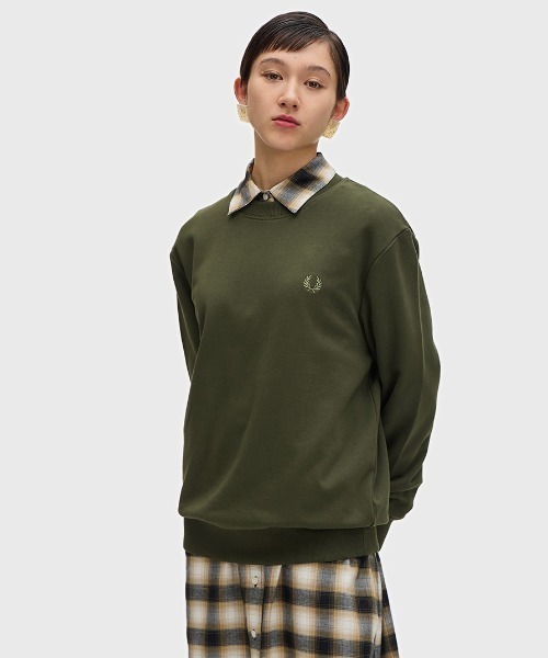 【セール】Crew Neck Sweatshirt／フレッドペリースウェット（スウェット）｜FRED PERRY（フレッドペリー）