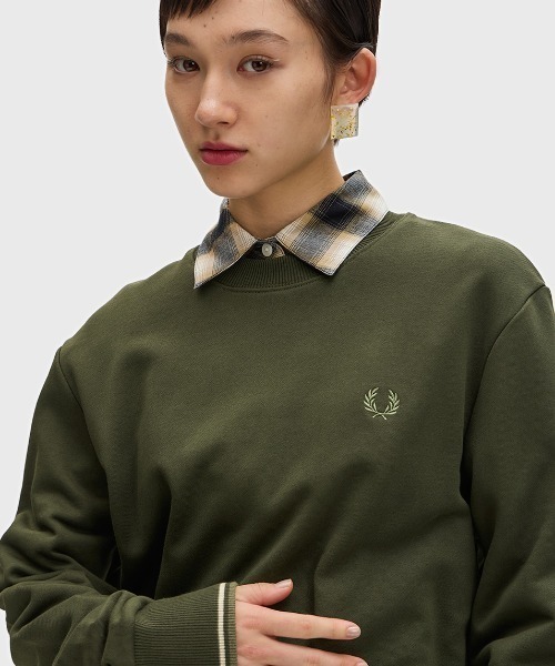 【セール】Crew Neck Sweatshirt／フレッドペリースウェット（スウェット）｜FRED PERRY（フレッドペリー）