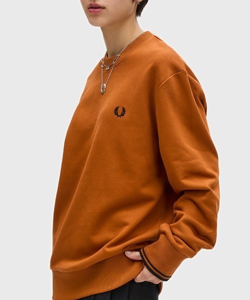 【セール】Crew Neck Sweatshirt／フレッドペリースウェット（スウェット）｜FRED PERRY（フレッドペリー）
