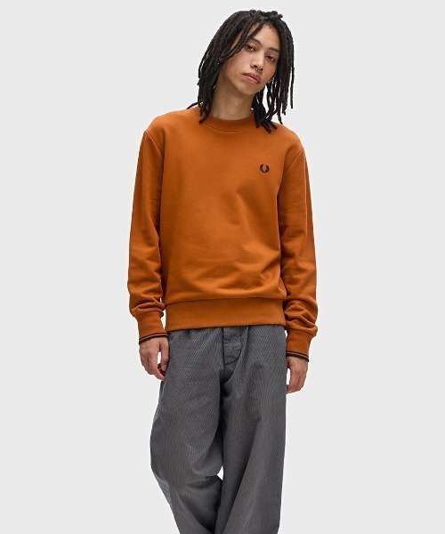 【セール】Crew Neck Sweatshirt／フレッドペリースウェット（スウェット）｜FRED PERRY（フレッドペリー）