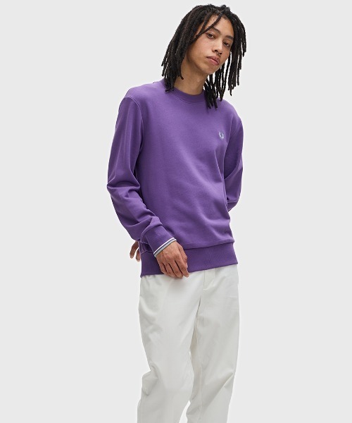 【セール】Crew Neck Sweatshirt／フレッドペリースウェット（スウェット）｜FRED PERRY（フレッドペリー）