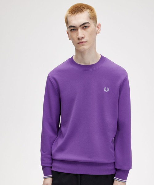 【セール】Crew Neck Sweatshirt／フレッドペリースウェット（スウェット）｜FRED PERRY（フレッドペリー）