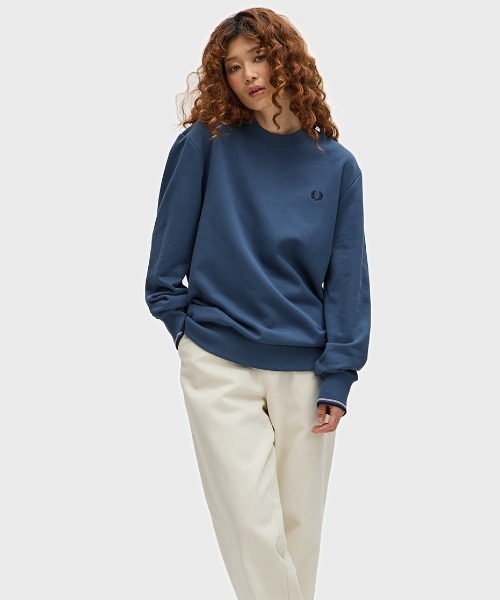 【セール】Crew Neck Sweatshirt／フレッドペリースウェット（スウェット）｜FRED PERRY（フレッドペリー）