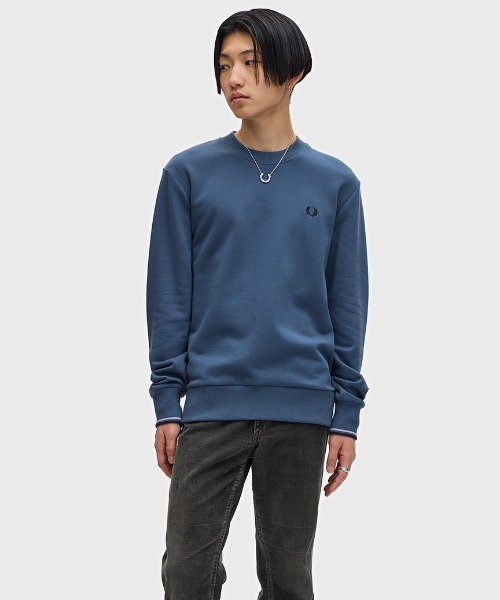 【セール】Crew Neck Sweatshirt／フレッドペリースウェット（スウェット）｜FRED PERRY（フレッドペリー）