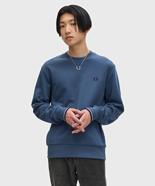 【セール】Crew Neck Sweatshirt／フレッドペリースウェット（スウェット）｜FRED PERRY（フレッドペリー）