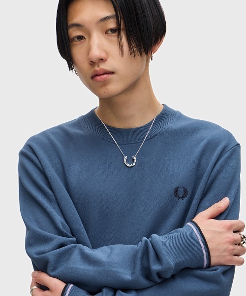 【セール】Crew Neck Sweatshirt／フレッドペリースウェット（スウェット）｜FRED PERRY（フレッドペリー）