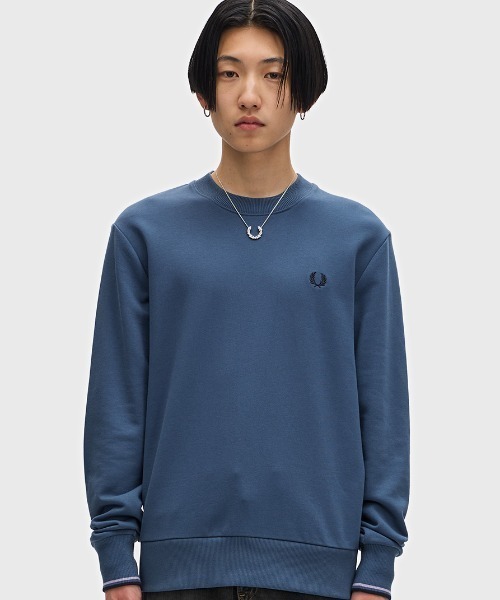 【セール】Crew Neck Sweatshirt／フレッドペリースウェット（スウェット）｜FRED PERRY（フレッドペリー）