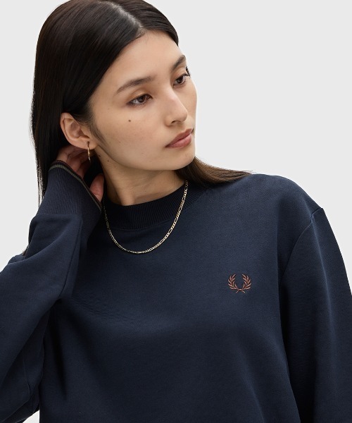 【セール】Crew Neck Sweatshirt／フレッドペリースウェット（スウェット）｜FRED PERRY（フレッドペリー）