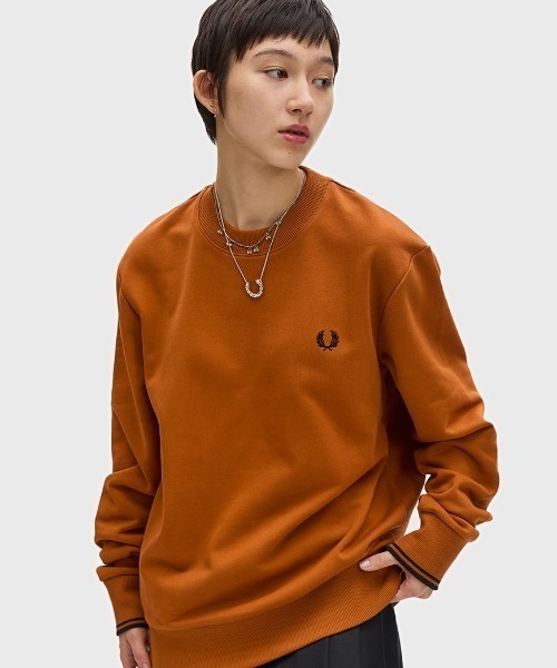 【セール】Crew Neck Sweatshirt／フレッドペリースウェット（スウェット）｜FRED PERRY（フレッドペリー）