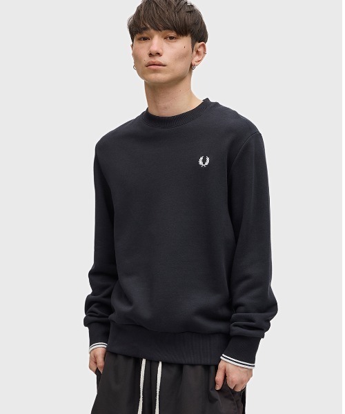 【セール】Crew Neck Sweatshirt／フレッドペリースウェット（スウェット）｜FRED PERRY（フレッドペリー）