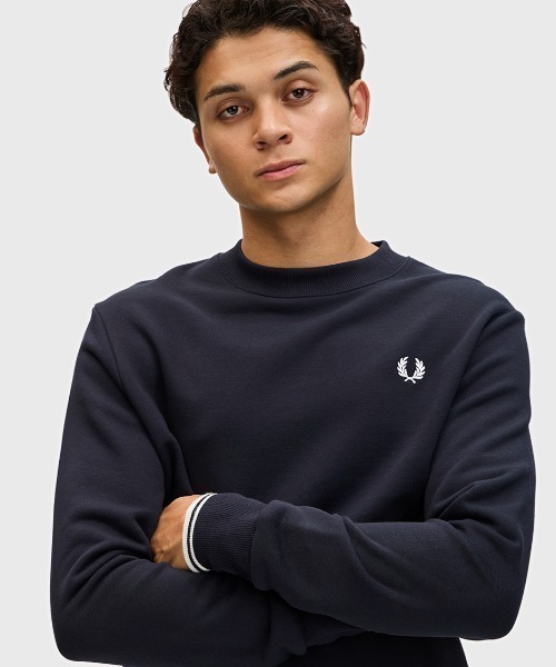 即購入可！！ fred perry フレッドペリー バックプリーツスウェット★ Tipped Hooded Sweatshirt(S 102：BLACK): | FRED PERRY JAPAN