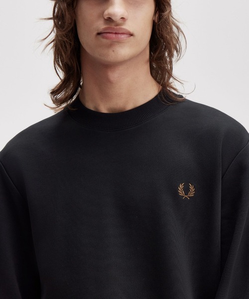 Fred perry フレッドペリー　CREW NECK SWEATSHIRT Crew Neck Piqué T-Shirt - Sky Blue | Men's Reissues