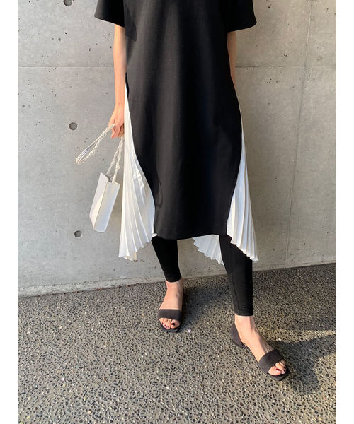 Day and Grade（デイアンドグレイド）の「サイドプリーツワンピース（ワンピース・レディース・ブラック・FREE）」の9枚目の写真