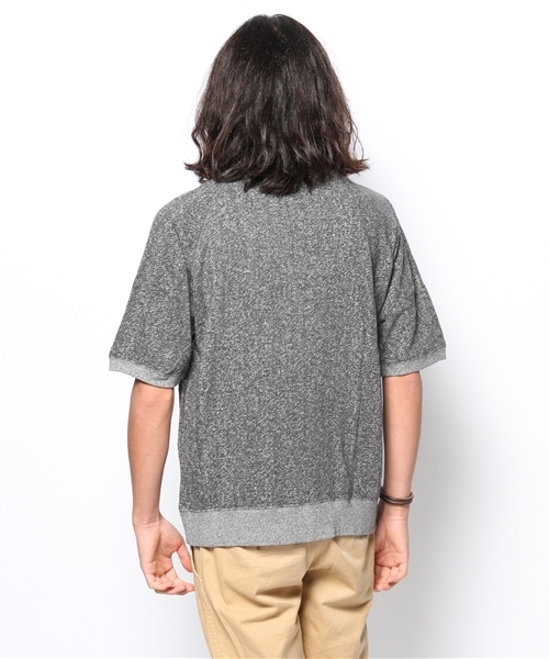 CIAOPANIC（チャオパニック）の「【Ciaopanic】トビ裏配スウェット5分Tee（スウェット・メンズ・ホワイト/ネイビー/ブラック/グレー・LARGE/MEDIUM）」の6枚目の写真