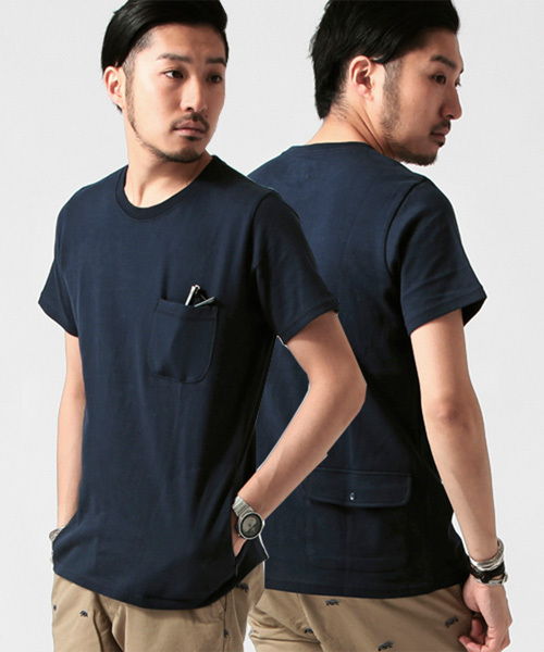 BEAMS（ビームス）の「○BEAMS / ヘビーウェイト ポケット TEE（Tシャツ/カットソー・メンズ・ブラック/ネイビー/ホワイト/ライトグレー・SMALL/MEDIUM/LARGE/X-LARGE）」の4枚目の写真