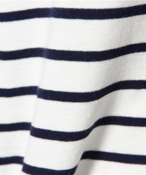 Heather（ヘザー）の「セーラーフロントリボンTシャツ半袖　548708（Tシャツ/カットソー・レディース・アイボリー/ホワイト×ネイビー/ネイビー・FREE）」の7枚目の写真