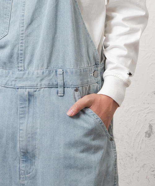 MinoriTY（マイノリティ）の「メンズサルエルデニムオーバーオール（サロペット/オーバーオール・メンズ・サックスブルー/ブルー・FREE）」の6枚目の写真