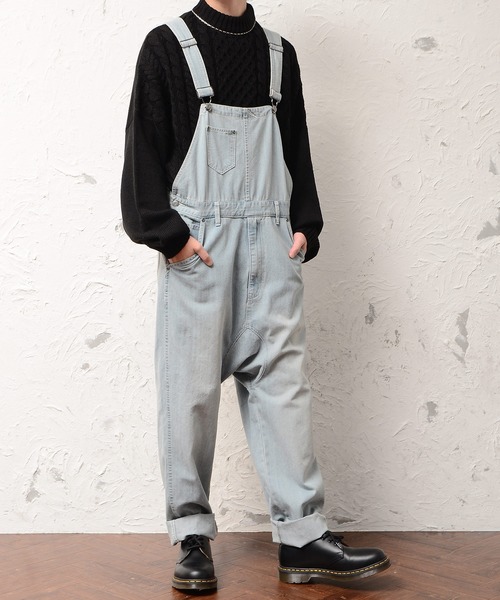 MinoriTY（マイノリティ）の「メンズサルエルデニムオーバーオール（サロペット/オーバーオール・メンズ・サックスブルー/ブルー・FREE）」の8枚目の写真