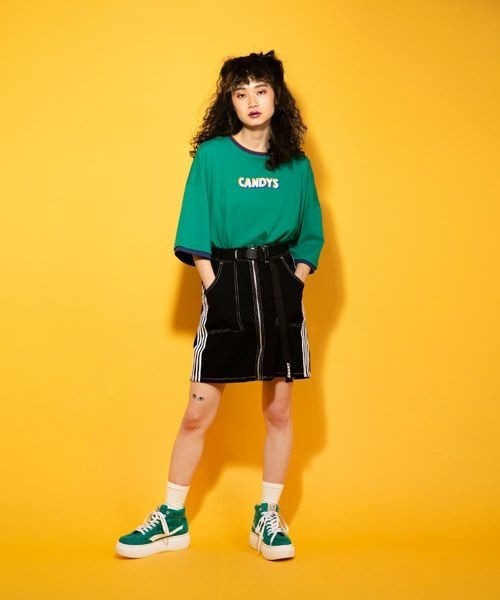 Candy Stripper（キャンディストリッパー）の「GOOD DAY トップス（Tシャツ/カットソー・レディース・ブラック/ピンク/グリーン・2）」の8枚目の写真