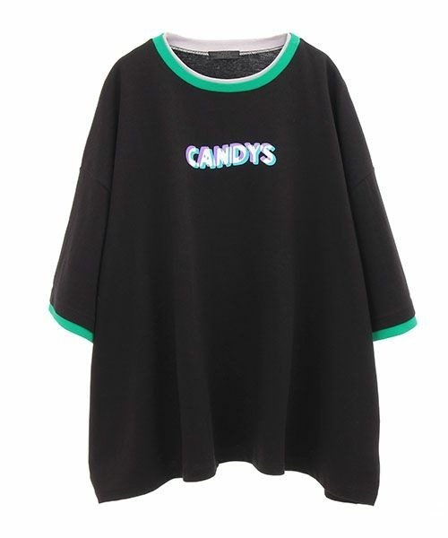 Candy Stripper（キャンディストリッパー）の「GOOD DAY トップス（Tシャツ/カットソー・レディース・ブラック/ピンク/グリーン・2）」の5枚目の写真
