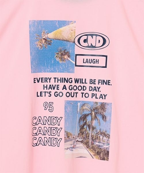 Candy Stripper（キャンディストリッパー）の「GOOD DAY トップス（Tシャツ/カットソー・レディース・ブラック/ピンク/グリーン・2）」の12枚目の写真