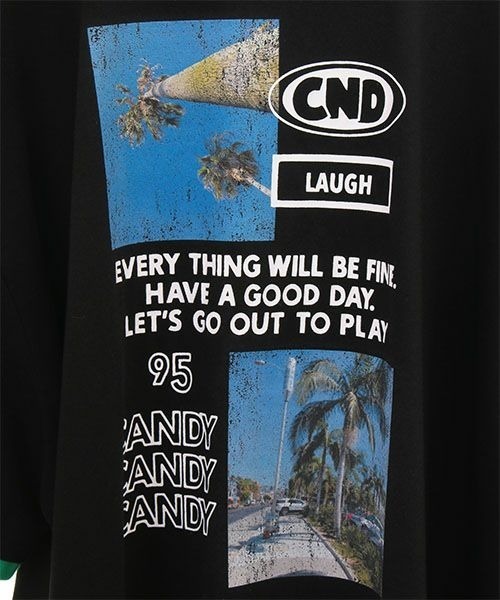 Candy Stripper（キャンディストリッパー）の「GOOD DAY トップス（Tシャツ/カットソー・レディース・ブラック/ピンク/グリーン・2）」の15枚目の写真