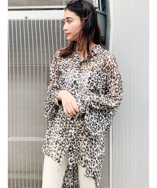 GYDA(ジェイダ)の「シフォンBIG シャツ(シャツ/ブラウス・レディース・オフホワイト/ブラック/その他/その他2・FREE)」の18枚目の写真