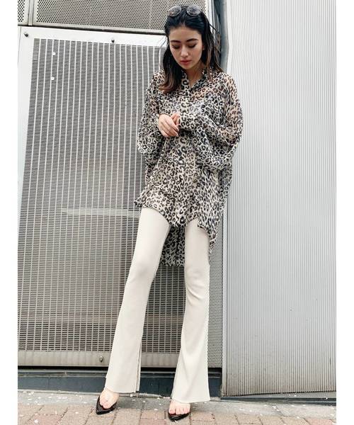 GYDA(ジェイダ)の「シフォンBIG シャツ(シャツ/ブラウス・レディース・オフホワイト/ブラック/その他/その他2・FREE)」の19枚目の写真