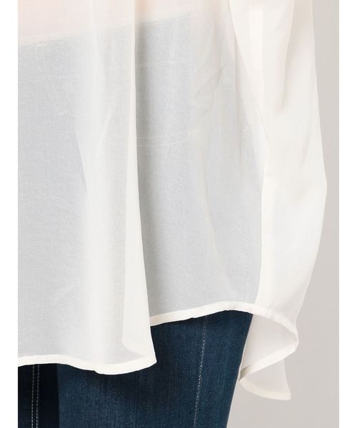 GYDA(ジェイダ)の「シフォンBIG シャツ(シャツ/ブラウス・レディース・オフホワイト/ブラック/その他/その他2・FREE)」の11枚目の写真